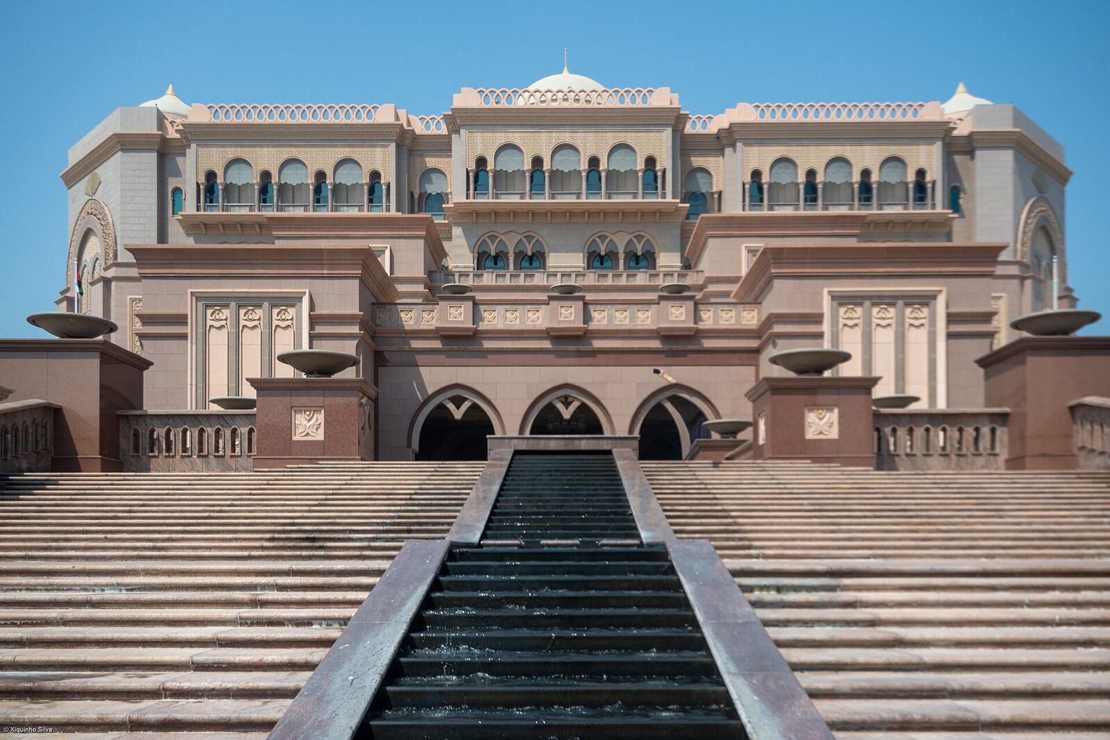 Emirates Palace, Abu Dhabi, main facade and steps