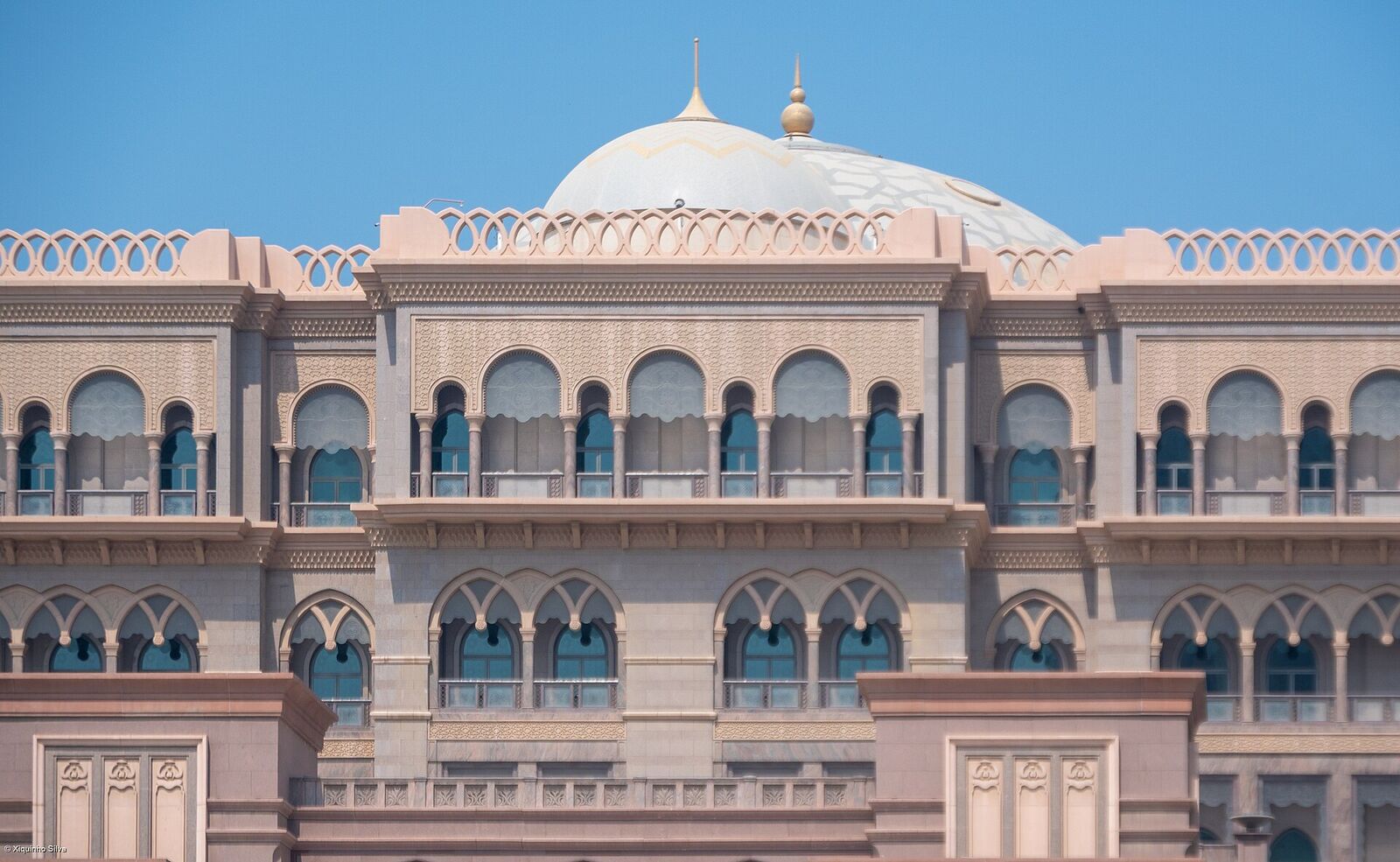 Emirates Palace, Abu Dhabi, central dome and facade